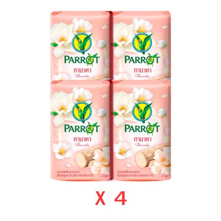 สบู่นกแก้ว กลิ่นทานาคา (แพ็ค4)