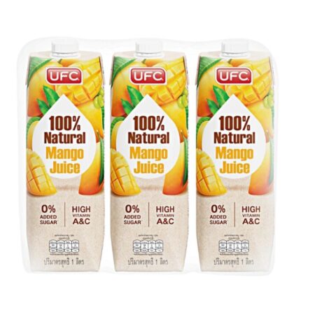 ยูเอฟซี น้ำมะม่วงผสมน้ำผลไม้รวม 100%1 ล. x 3
