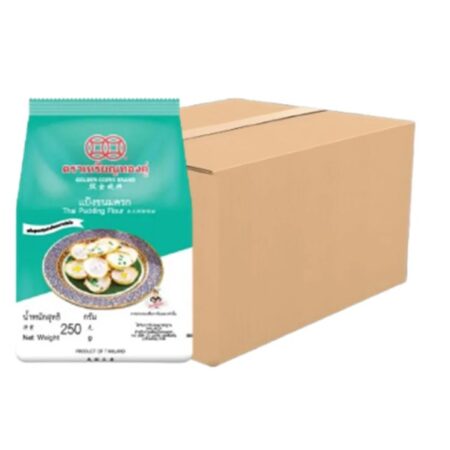 เหรียญทองคู่ แป้งขนมครก ขนาด 250 กรัม x 12 ถุง (ยกลัง)