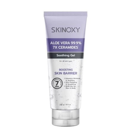 Skinoxy สกินอ๊อกซี่ อโลเวล่า เซราไมด์ ซูทติ้ง เจล 230 กรัม เจลบำรุงผิว ว่านหางจระเข้