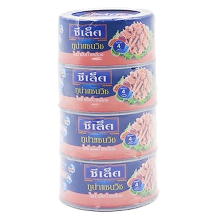 แซนวิชทูน่าในน้ำมันถั่วเหลือง x 4
