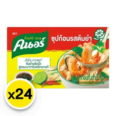 คนอร์ คิวบ์ ซุปก้อนรสต้มยำ ขนาด 24 กรัม x 24