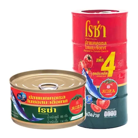 ปลาแมคเคอเรล  ในซอสมะเขือเทศ 185 กรัม x 4