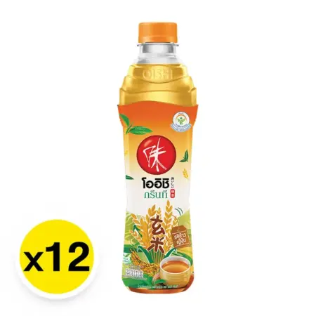 โออิชิ ชาเขียวพร้อมดื่ม รสข้าวญี่ปุ่น 800 มล. x 12