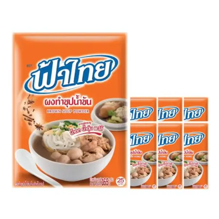 ผงทำซุปน้ำข้น ตราฟ้าไทย 165 กรัม x 6