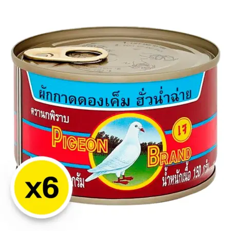 นกพิราบ ผักกาดดองเค็ม 140 ก. x 6