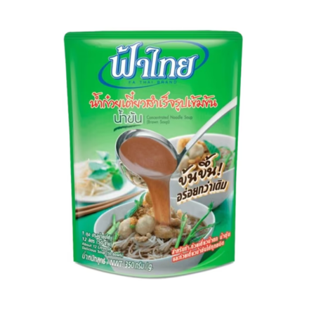 ฟ้าไทย น้ำก๋วยเตี๋ยวสำเร็จรูปเข้มข้น น้ำข้น 350 ก.