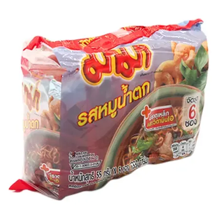 บะหมี่กึ่งสำเร็จรูป รสหมูน้ำตก 55 กรัม x6