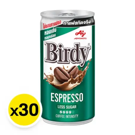 เบอร์ดี้ กาแฟปรุงสำเร็จพร้อมดื่ม เอสเปรสโซ 170 มล. 30 กระป๋อง