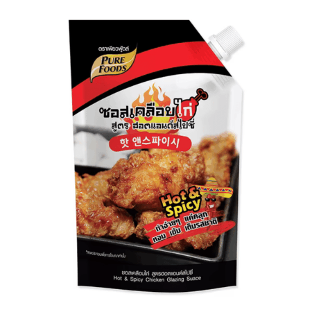 เพียวฟู้ดส์ ซอสเคลือบไก่ สูตรฮอตแอนด์สไปซี่ 1 กก.