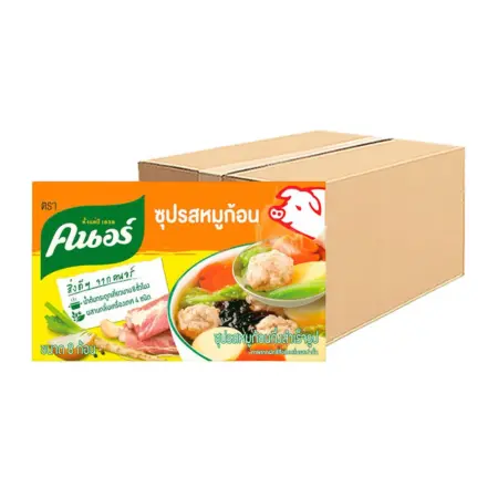 คนอร์ ซุปก้อน รสหมู 80 ก. x 72