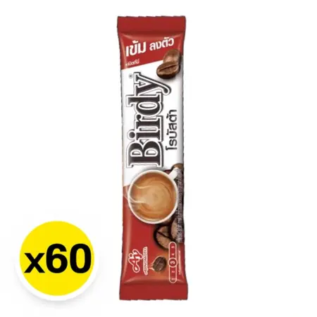 เบอร์ดี้ กาแฟปรุงสำเร็จชนิดผง 3อิน1 โรบัสต้า 15 ก. 60 ซอง