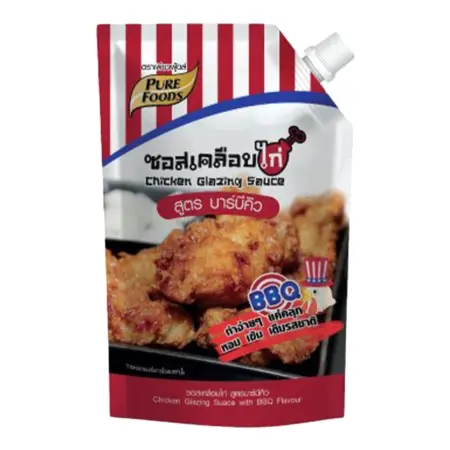 ซอสเคลือบไก่ ตราเพียวฟู้ดส์ สูตร บาร์บีคิว 1 กก.