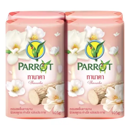 สบู่ก้อน ตรานกแก้ว กลิ่นทานาคา 105  กรัม x 4