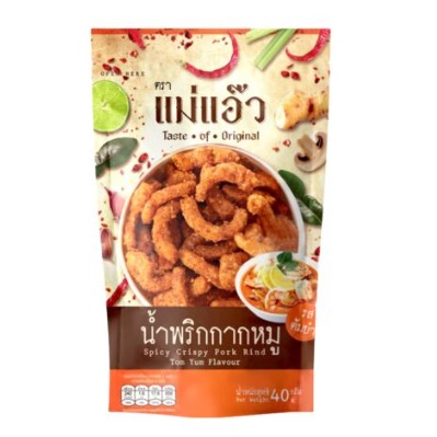 แม่แอ๊ว น้ำพริกกากหมู รสต้มยำ