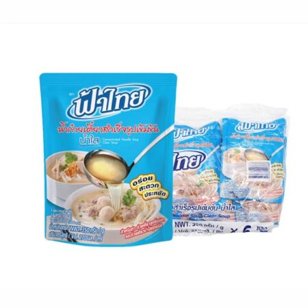 ฟ้าไทย น้ำก๋วยเตี๋ยวสำเร็จรูปเข้มข้น น้ำใส 350 ก. x 6