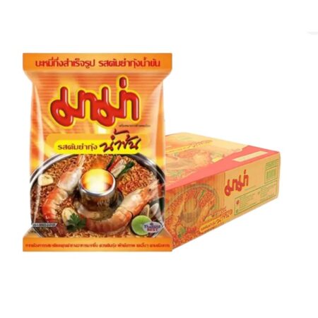 Mama instant noodles, Tom Yum Kung flavor, thick soup, 55 grams x 40