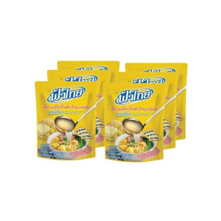 ฟ้าไทย น้ำก๋วยเตี๋ยวกึ่งสำเร็จรูปเข้มข้น 350 กรัม x 6