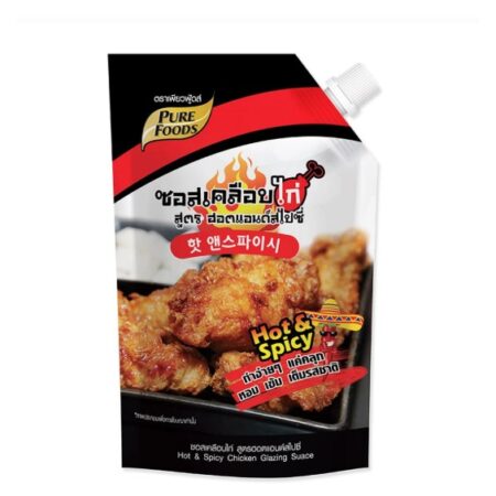 เพียวฟู้ดส์ ซอสเคลือบไก่ สูตรฮอตแอนด์สไปซี่ 1 กก.