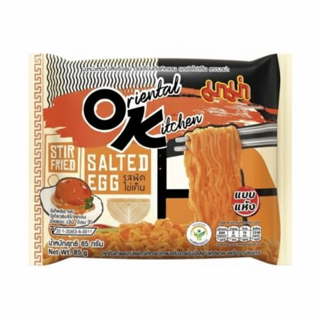 มาม่า ออเรียนทัลคิตเชน บะหมี่กึ่งสําเร็จรูป รสผัดไข่เค็ม 85 ก. x 4