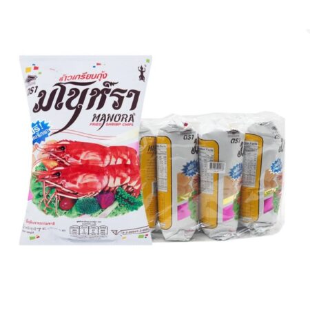 มโนห์รา ข้าวเกรียบกุ้งทอด 75 ก. x 4