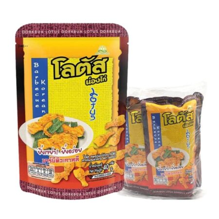 โลตัส ขนมน่องไก่ รสบาร์บีคิวเกาหลี 40 ก. x 4