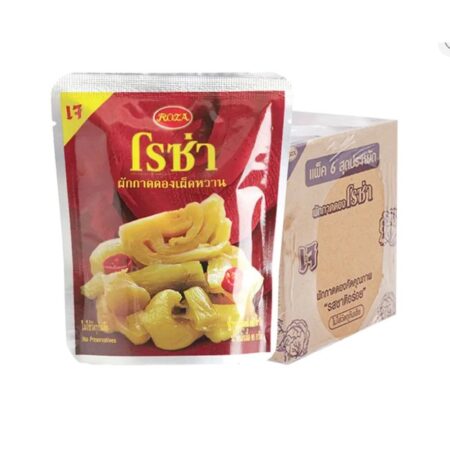 โรซ่า ผักกาดดองเผ็ดหวาน 145 ก. x 6