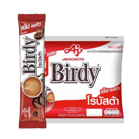เบอร์ดี้ กาแฟปรุงสำเร็จชนิดผง 3อิน1 โรบัสต้า 15 ก. 60 ซอง