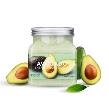BEAUTY BUFFET SCENTIO AVOCADO BRIGHTENING SHERBET SCRUB - เซนทิโอ อะโวคาโด ไบร์เทนนิ่ง เชอร์เบท สครับ (350ml.)